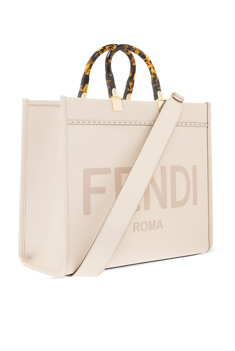 安心の通販 FENDI◇ハンドバッグ/レザー/BEG/8BH386-ABVL-219-12085